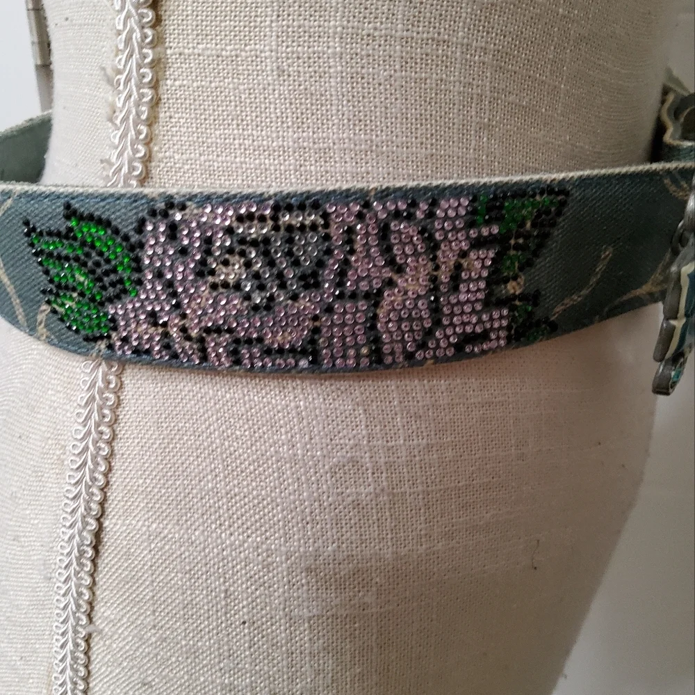 Ed Hardy Vintage Embroidered Belt Size S
